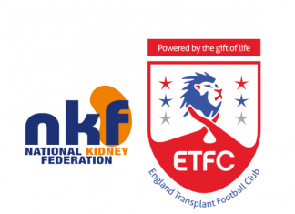 The National Kidney Federation Charity Joins Forces with England’s Transplant Football Association