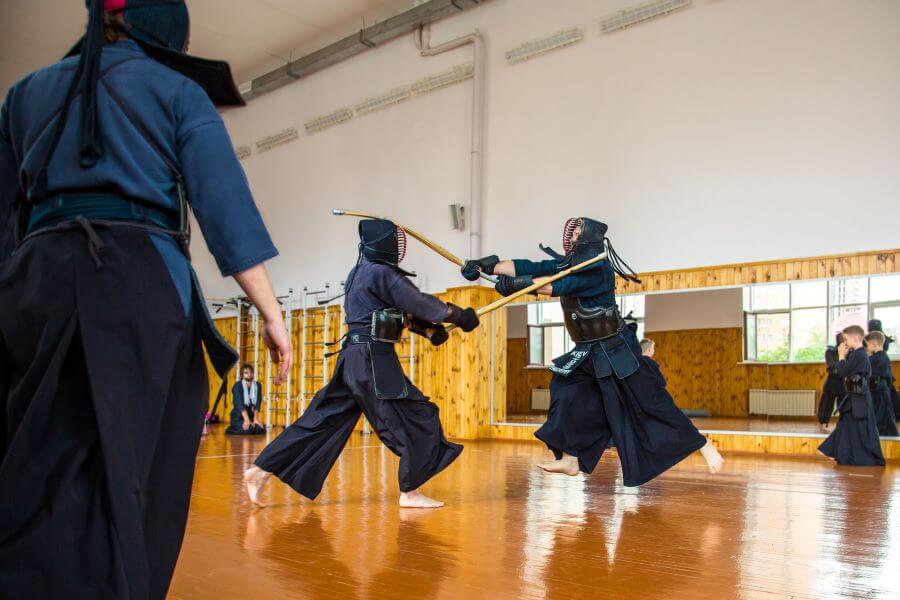 japanese kendo practise
