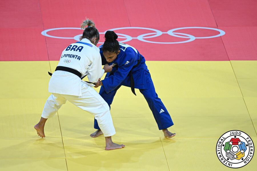 Interview with Judoka Djamila Silva 2 Olympic Games Paris 2024 ROUND OF 32 BRA PIMENTA vs CPV SILVA 52 kg 1