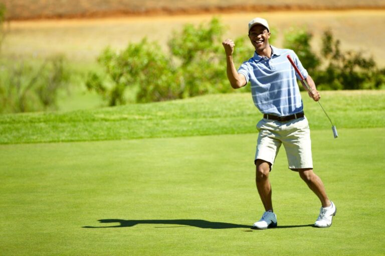 golfer improves his play