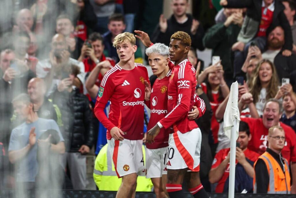Manchester United: A Club At a Crossroads 1 Marcus Rashford and Garnacho of Manchester United