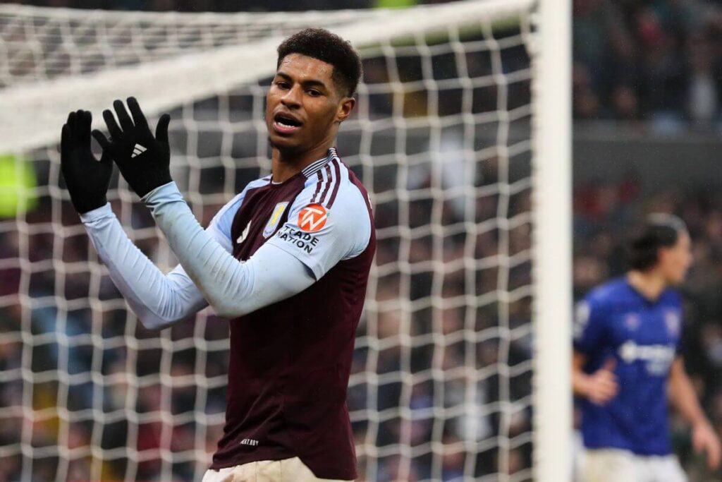 marcus rashford at aston villa