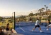Mediterranean Padel Resort at Golden Hour